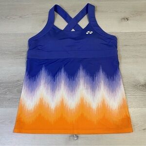 Yonex 20322EX Women’s Tank, Cross Back, Violet/ Orange, Size Medium